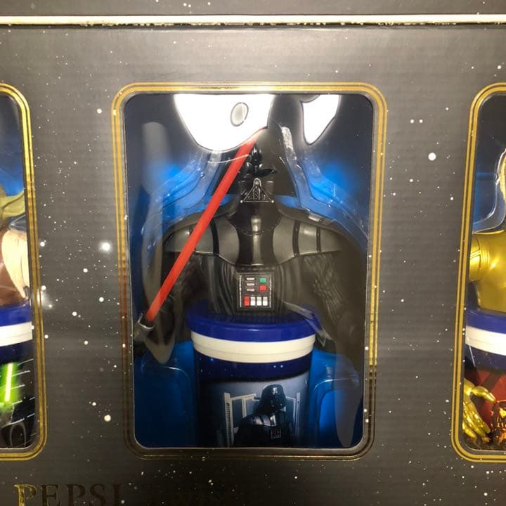 ペプシ　pepsi twist starwars cup topper set