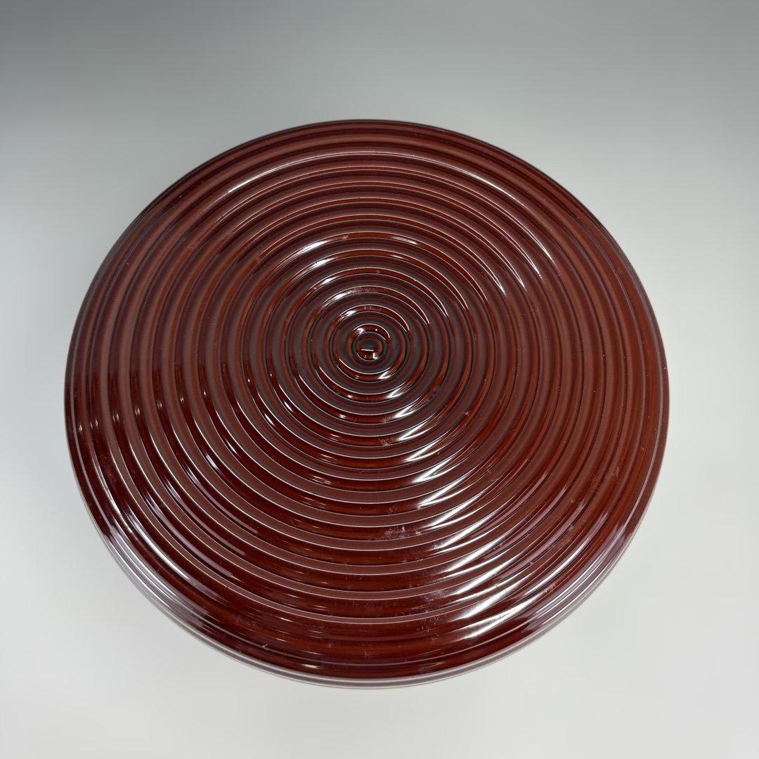 【茶道具】ロクロ目唐松食籠（紙箱）