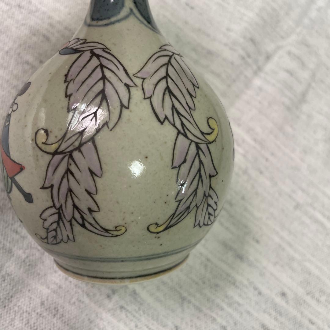 【値下げ　有田焼】異人柄　円左エ門窯　錦南蛮 円左エ門　南蛮　帆船　花瓶　置き物