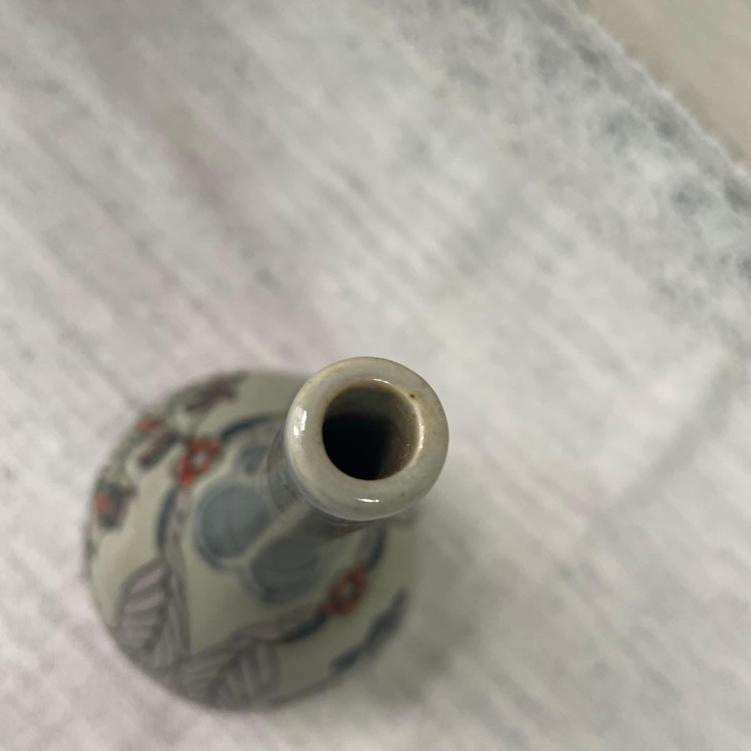 【値下げ　有田焼】異人柄　円左エ門窯　錦南蛮 円左エ門　南蛮　帆船　花瓶　置き物