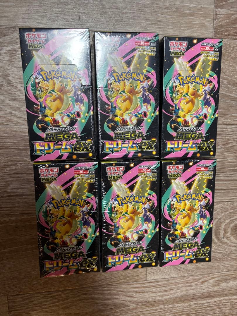 ポケモンカードゲーム MEGAドリームex 6BOX シュリンク付