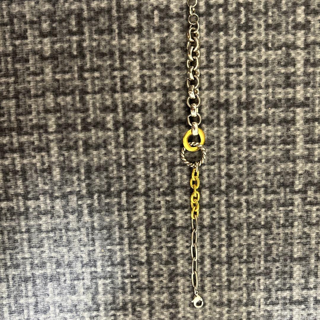 BEAMS ショップ袋と金属チェーンブレスレットセット