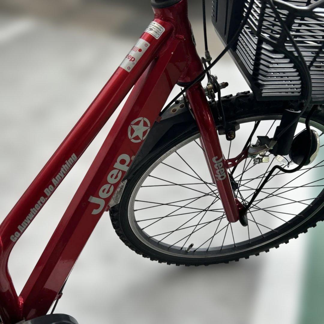 Jeep ジュニアバイク 赤24インチ