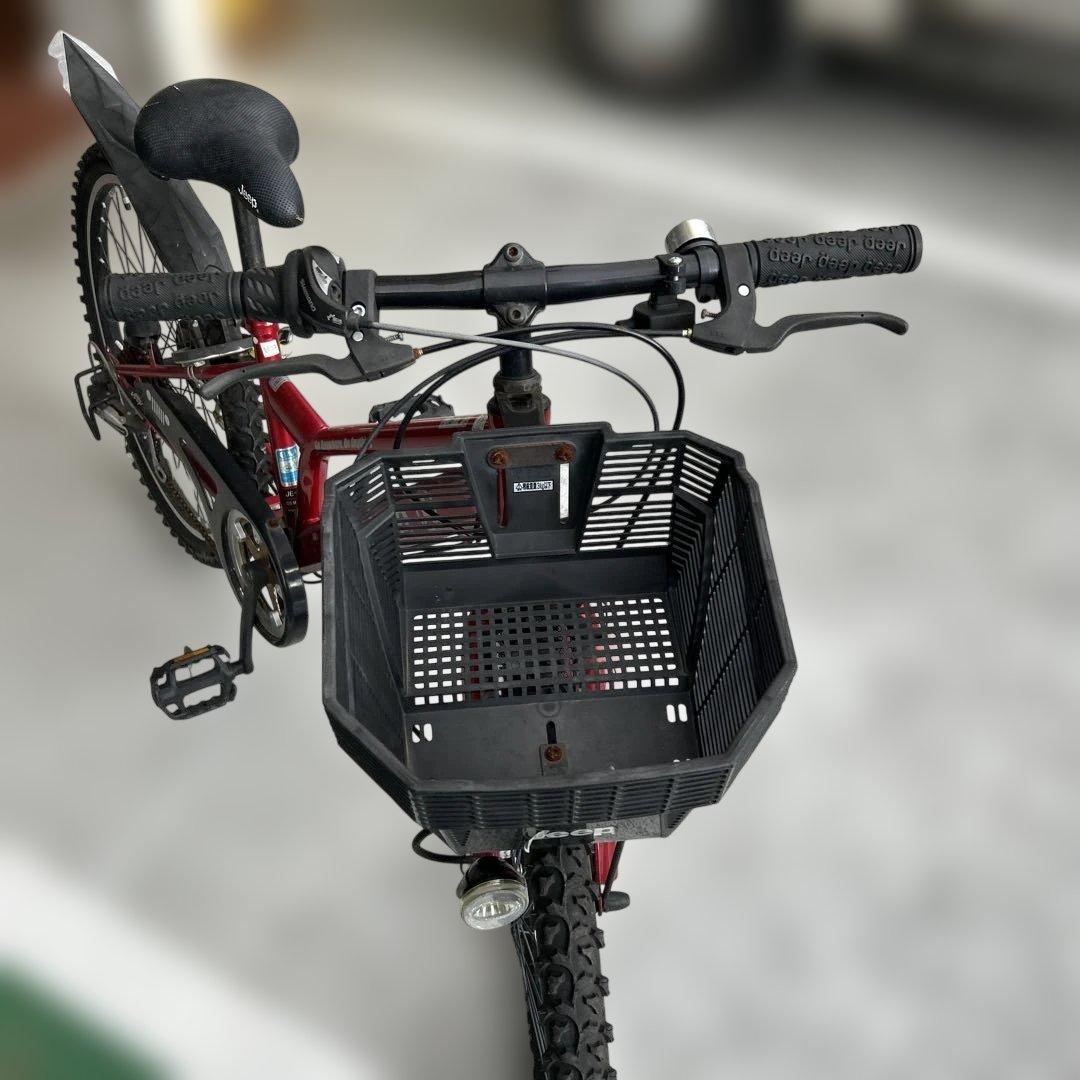 Jeep ジュニアバイク 赤24インチ