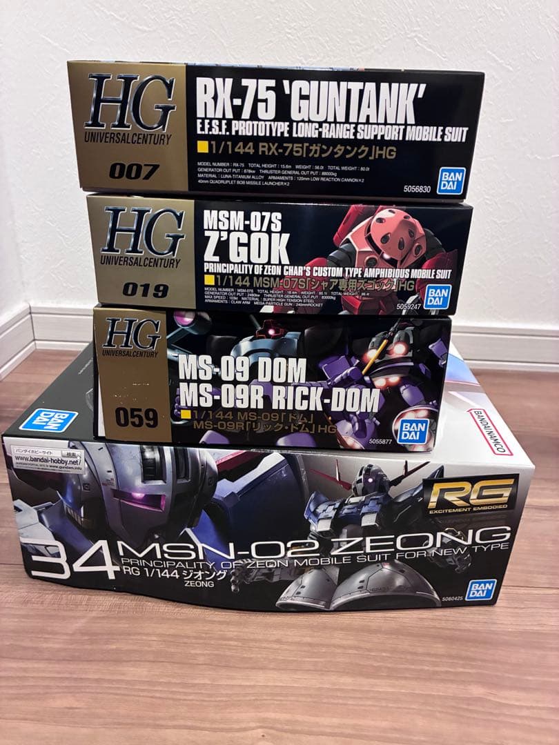 ガンプラまとめ売り　積みプラ　RGジオングHGドム　ズゴック　ガンタンク