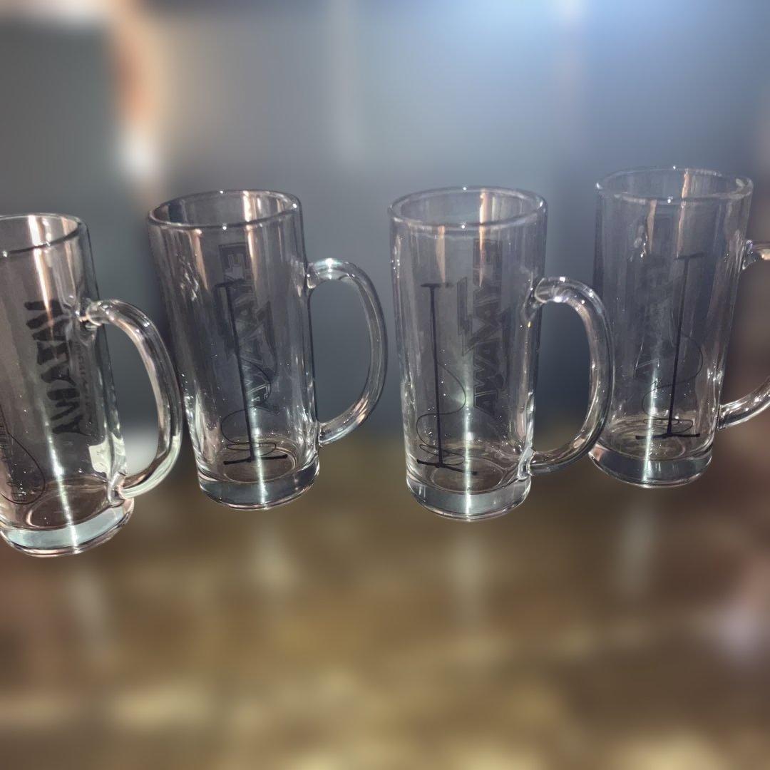 矢沢永吉　ビールジョッキ　ビワベース　フデ1 ロゴ3