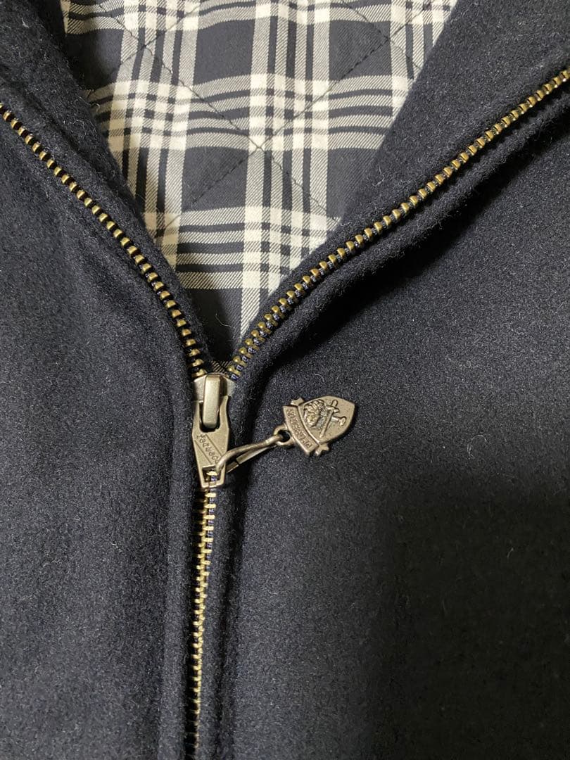 M'GREGOR マクレガー　ダークネイビー ウールハリントンジャケット