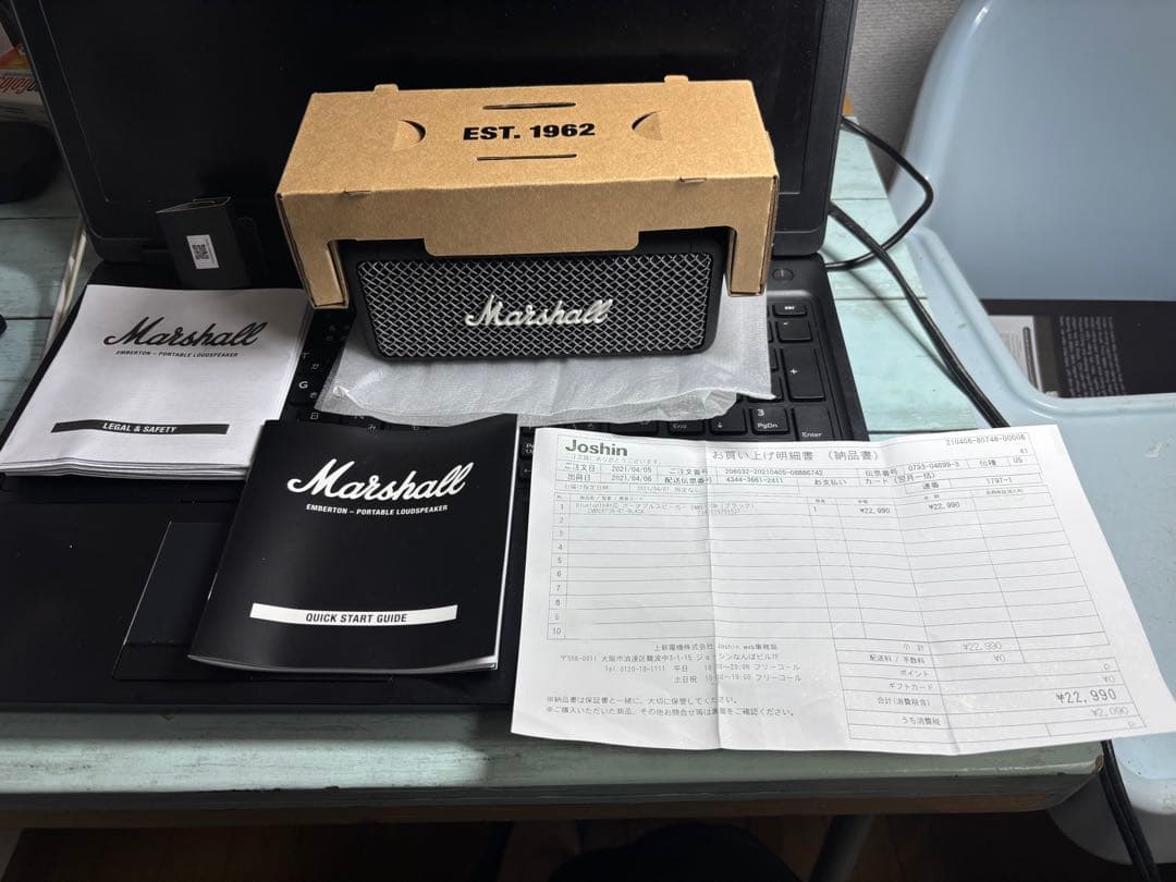 Marshall Emberton Ⅰ ワイヤレススピーカー純正