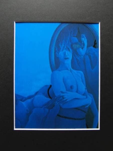 大山弘明、『媚薬・１０』、希少画集画、裸婦、高級新品額・額装付