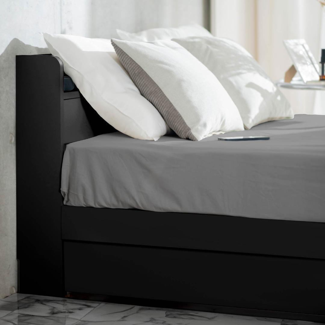 シングル ベッドフレー ム 単品 引き出し 収納 新品送料込 最短翌日着