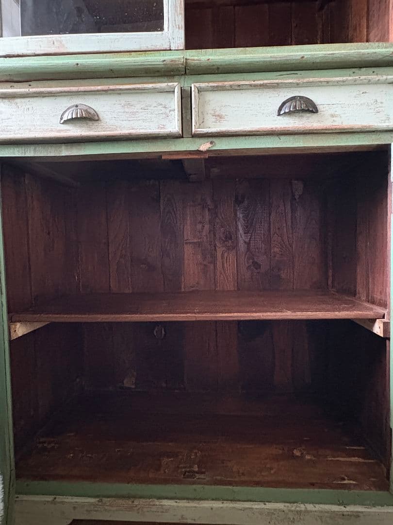 アンティーク キャビネット 民芸 家具 ビンテージ インド/フランス 食器棚