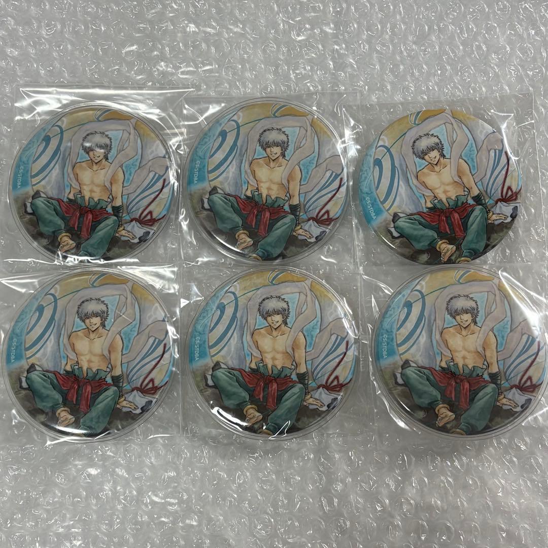 銀魂 坂田銀時 風神雷神 75mm 缶バッジ 6個セット