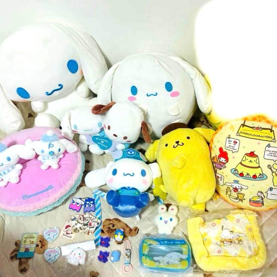 【お得】クロミ・ハローキティ・シナモロール ぬいぐるみまとめ売り