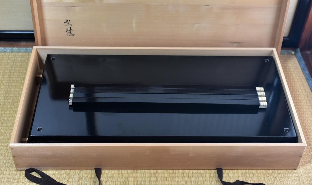 弘徳造　真塗台子組立式【極上品】飾り棚　お茶道具／共箱