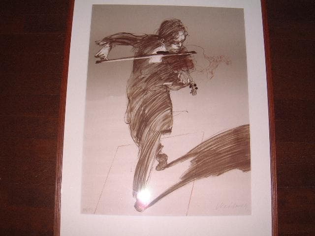 最終値下げ！クロード・ワイズバッシュのリトグラフ「バーレスク」、大判です