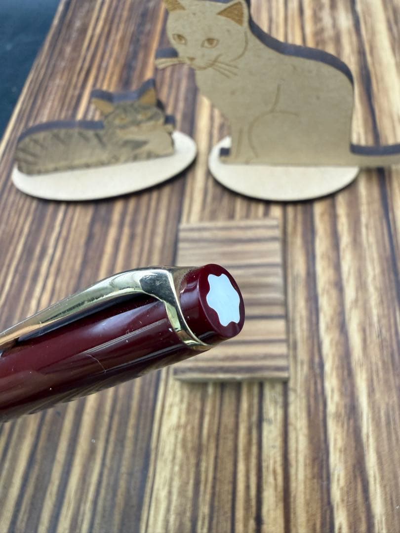 レア MONTBLANC 万年筆 NO.12 ボルドー F 18C