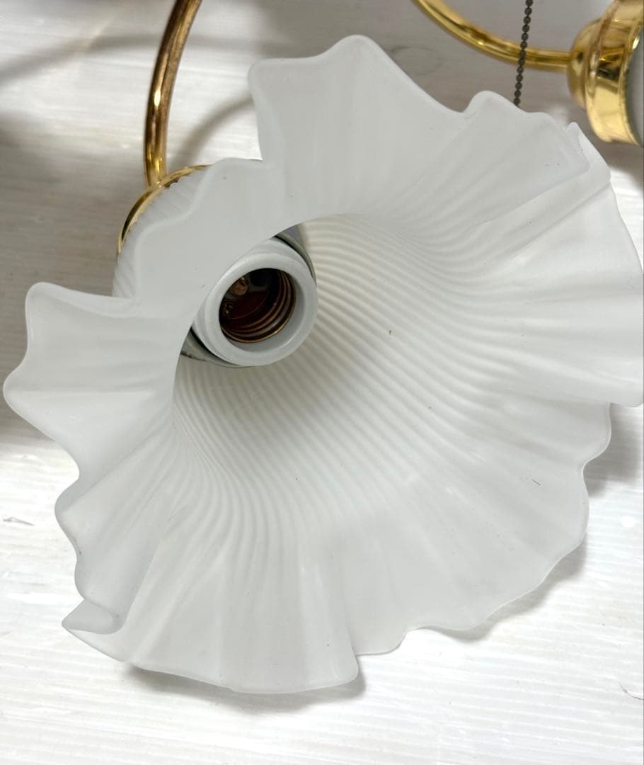 希少♪陶器 ODELIC オーデリック シャンデリア 6灯 フロストガラス