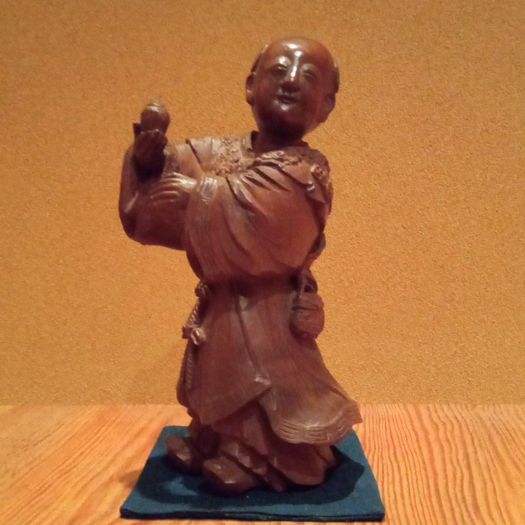 幻 木彫 名品【唐子】戸田海笛　(師：米原雲海)