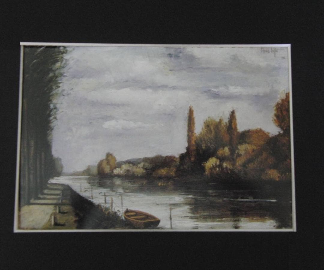 ベルナール・ビュッフェ【Bords de la Marne】希少な額装用画集より