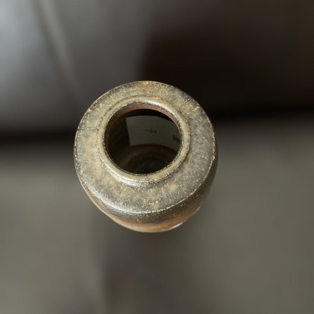 ☆茶3 美品　伊勢崎競　備前肩衝茶入　共箱　出来良