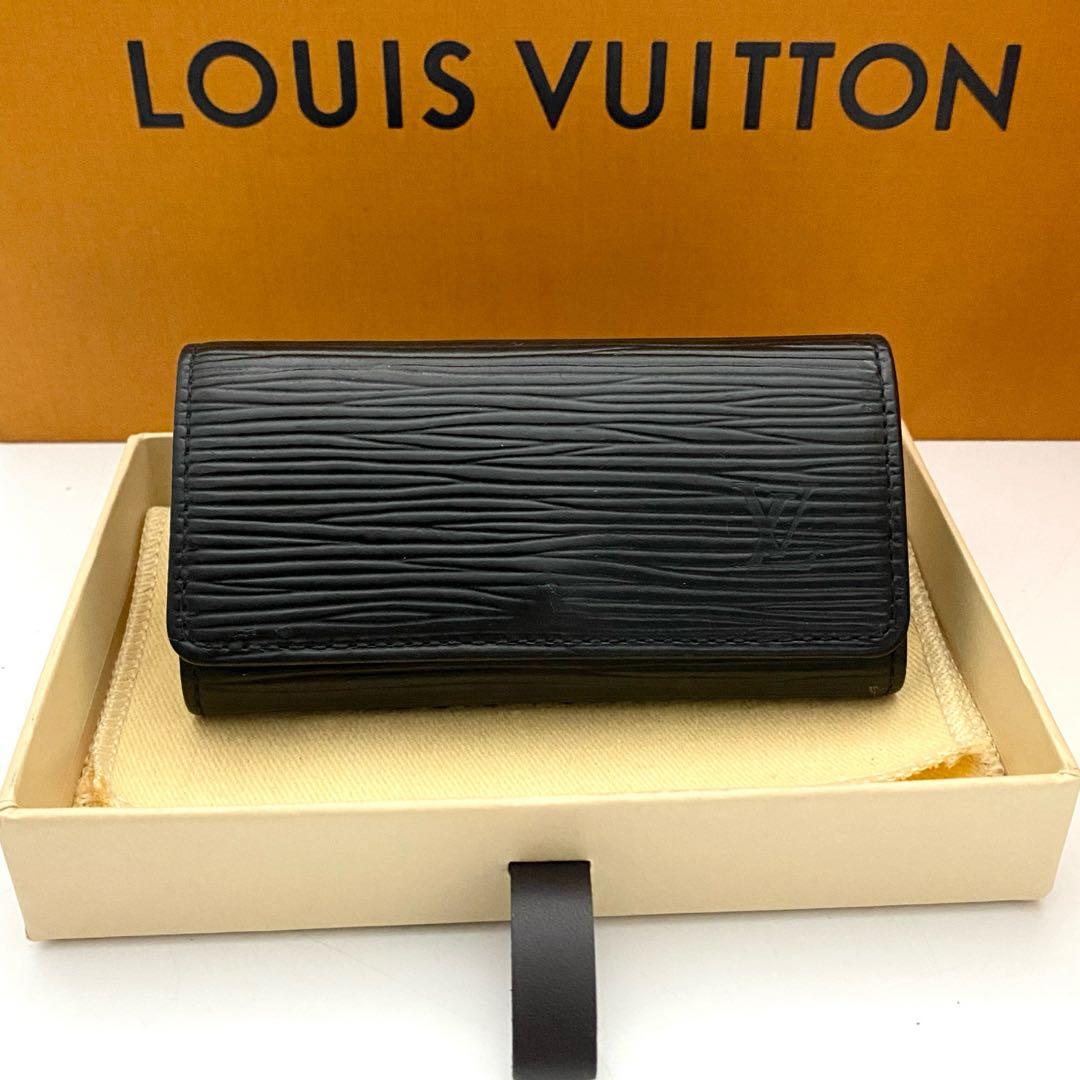ルイヴィトン　エピ　キーケース　ミュルティクレ4 ブラック