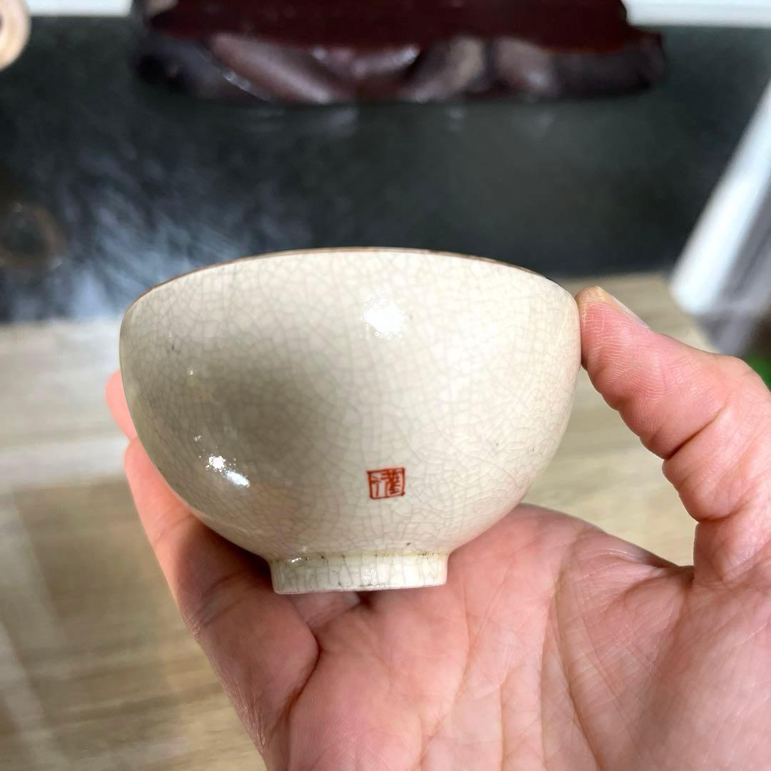 骨董　古薩摩　薩摩焼　精密絵付け　画作品　急須　茶器　湯呑み　各１客２種