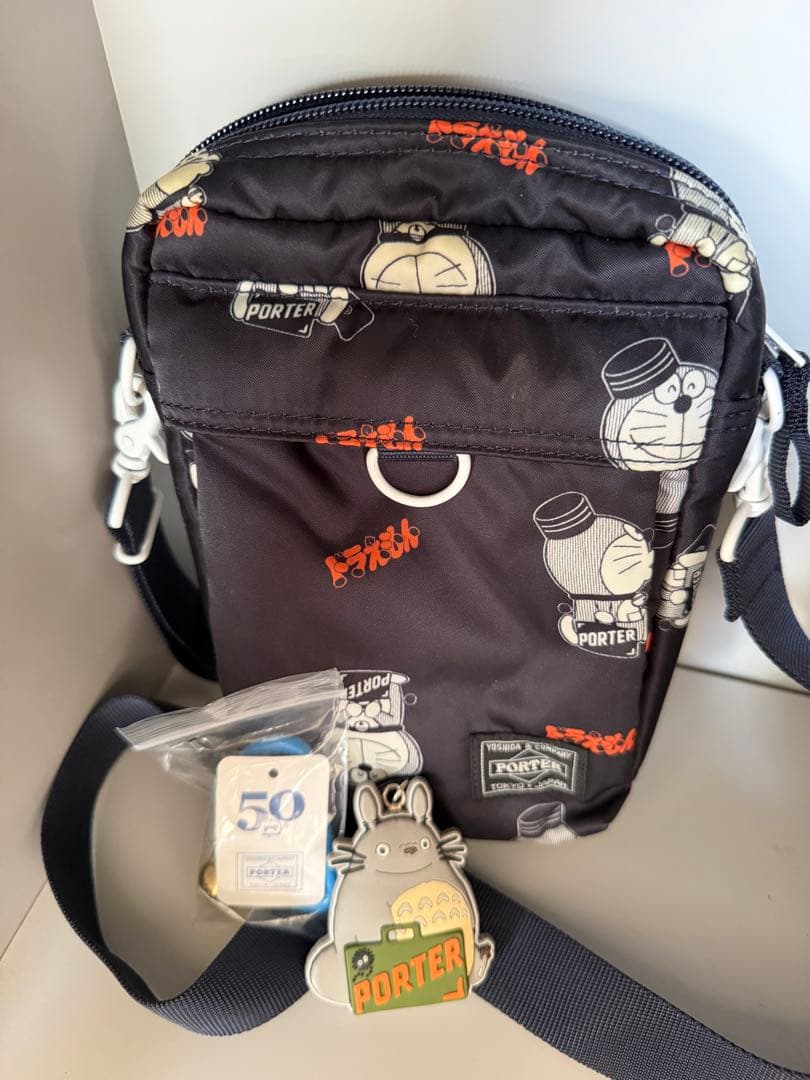ポーター　ドラえもん　ショルダーバック　キーチェーン　鈴　セット