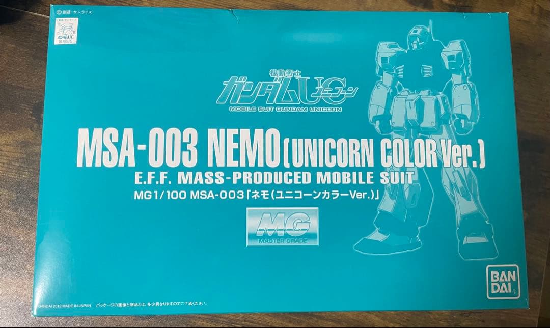 1/100 MG MSA-003 ネモ(ユニコーンカラーVer.)