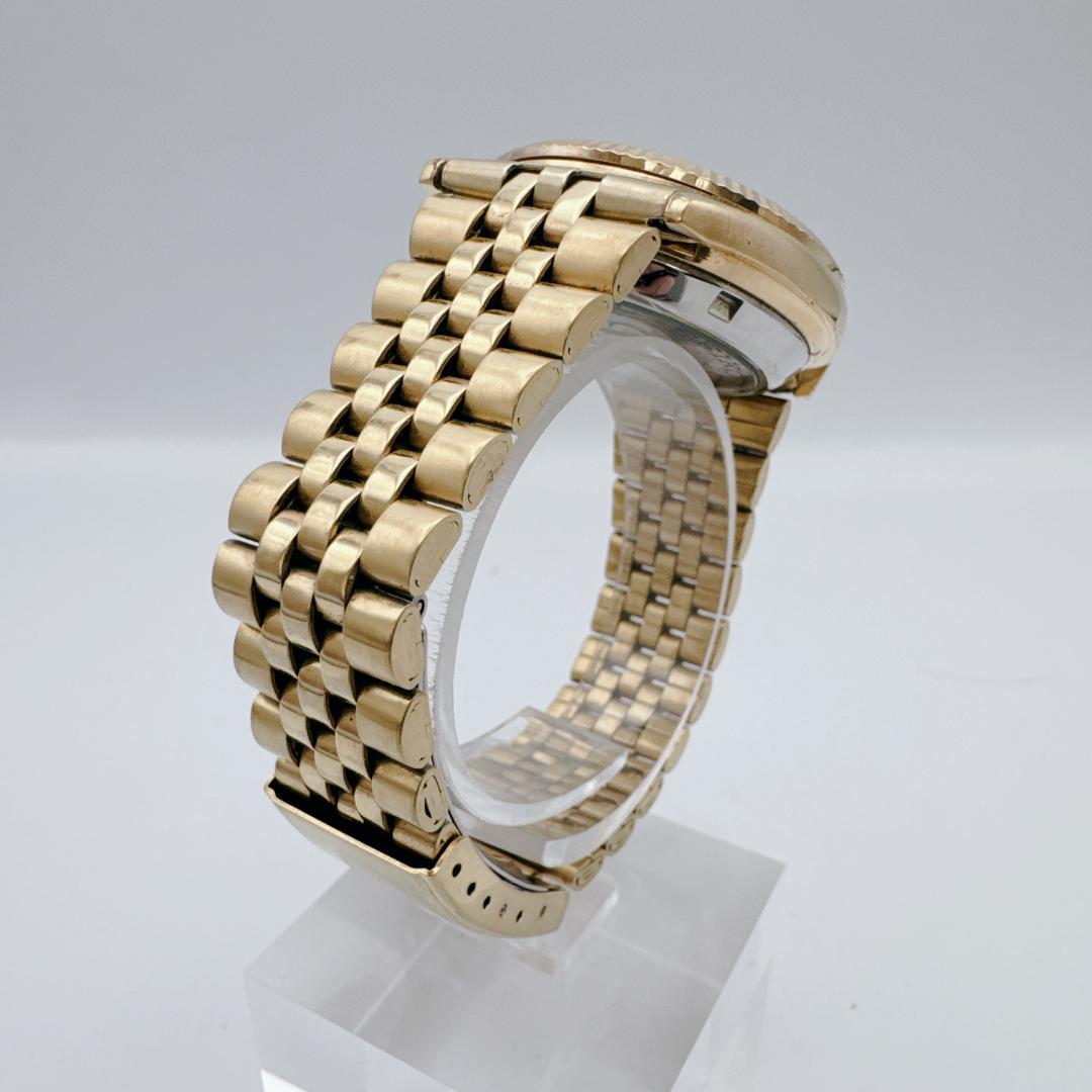 【美品】 SEIKO5 7S26-0500 ゴールド　裏スケ　自動巻　デイデイト