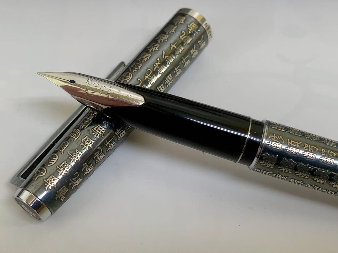 Pilot 万年筆 黒スターリングシルバー・ケース付き
