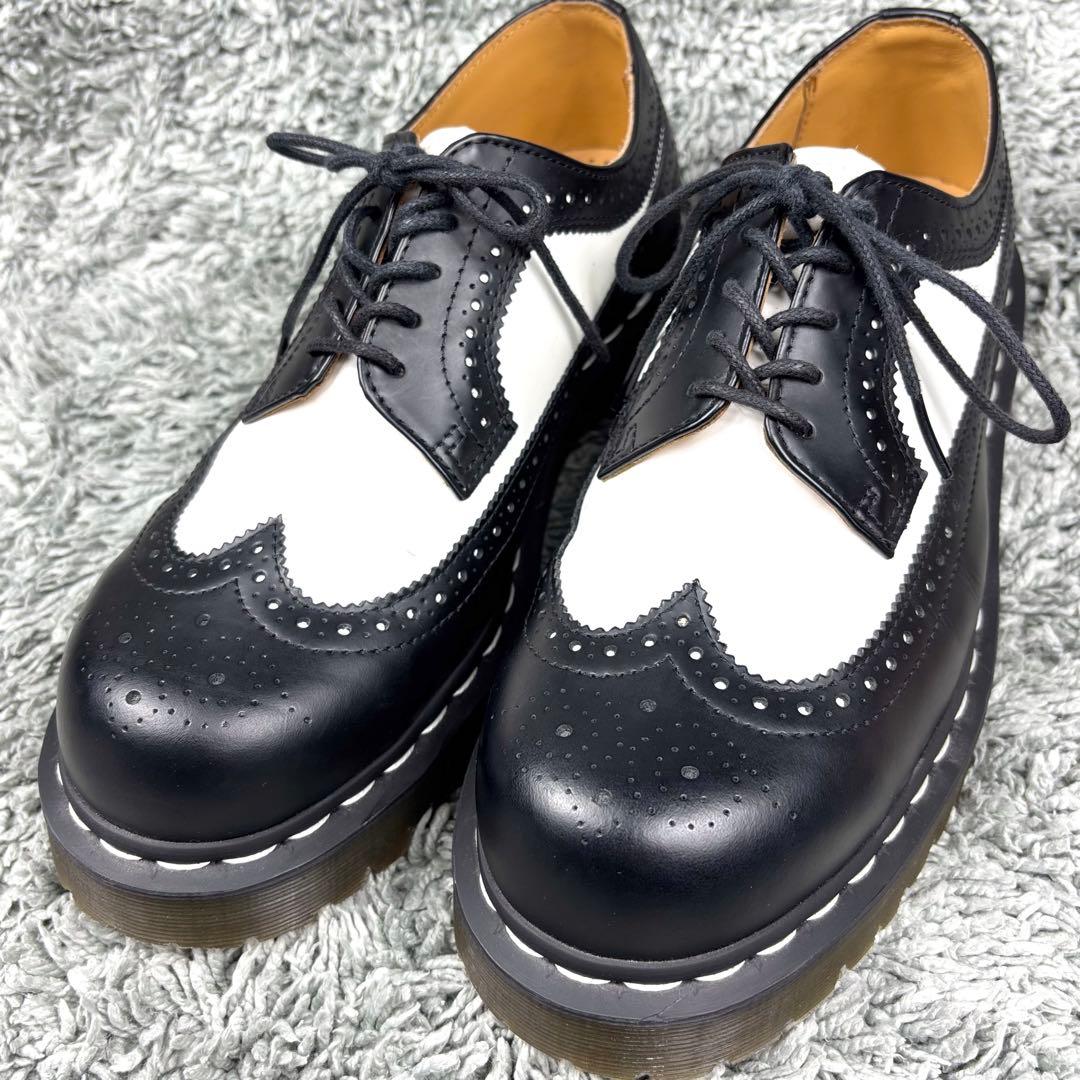 極美品❣️ Dr.Martensドクターマーチン ウイングチップ バイカラー 黒白