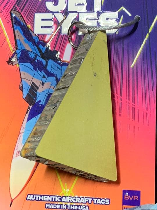 TOPGUN F-14 トムキャット 実機 タグ キーホルダー トップガン