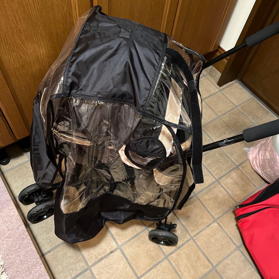 GEX ペットカート　わんわんカート スーパーライト　モカブラウン　雨除けカバー