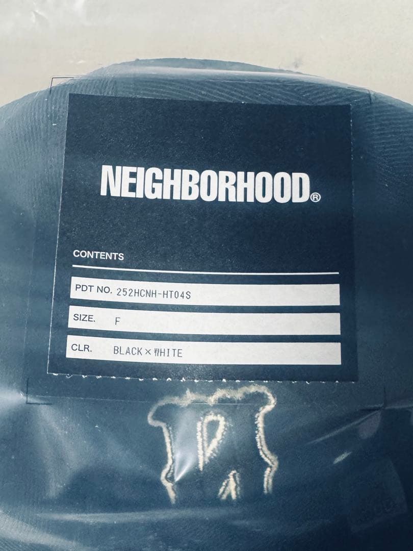 NEIGHBORHOOD BASEBALL CAP 初売BLACK×WHITE