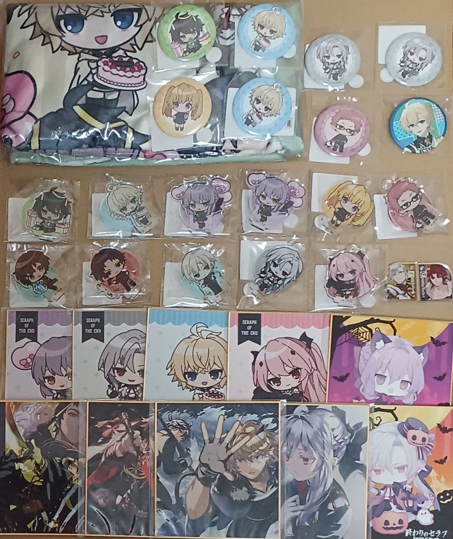 終わりのセラフ　色紙　キーホルダー