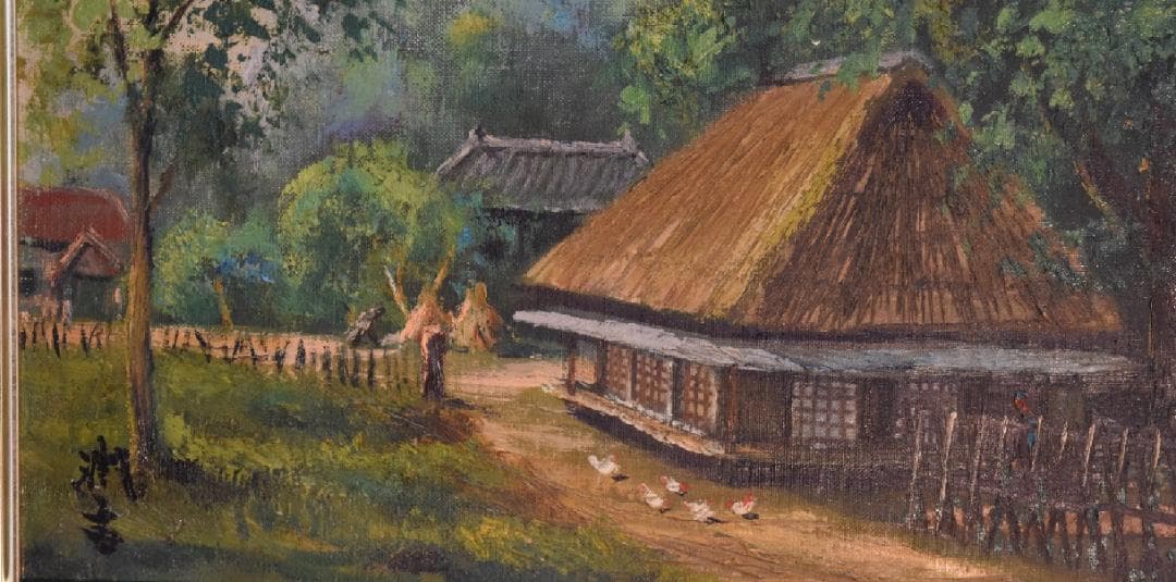 お宝速報❣　コロナ還元値引き！！　洋版画の重鎮・向井潤吉　真作保証　肉筆