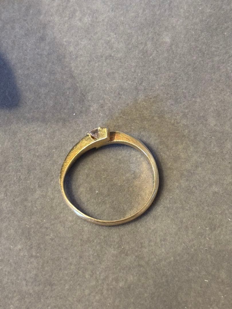 K18プチダイヤモンドリング　11号ぐらい