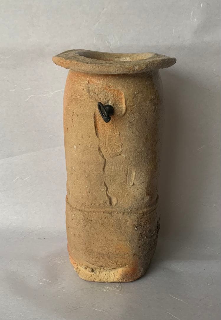 杉本貞光　信楽花入　寺垣外窯　茶道具　共箱