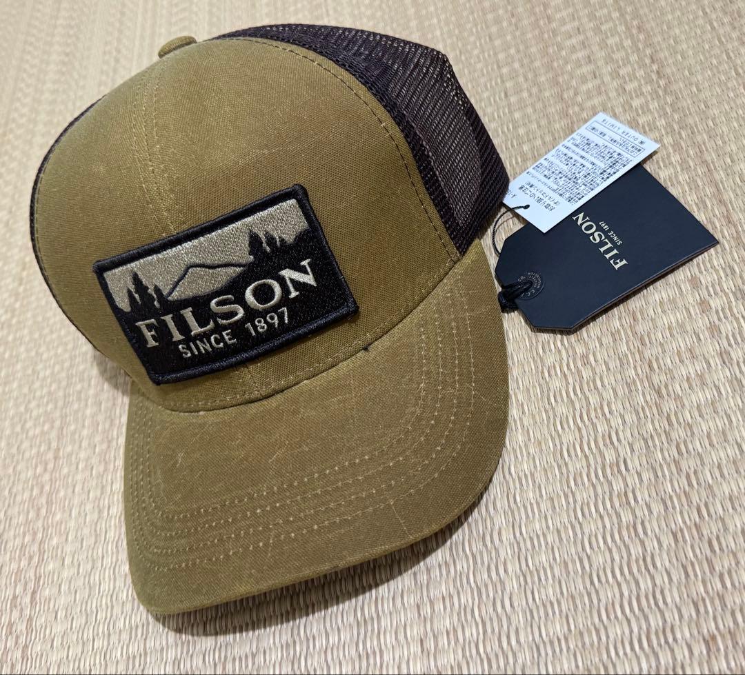 帽子 FILSON LOGGER MESH CAP dark tan