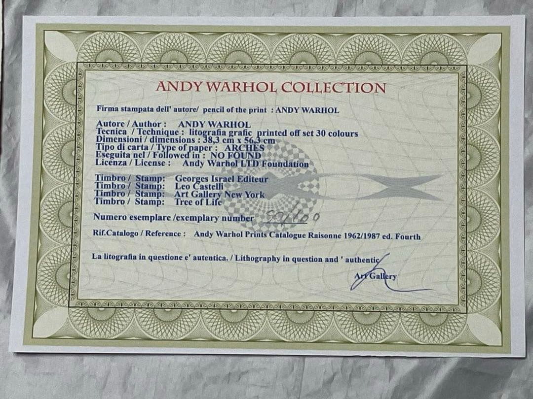 猫*き様 超レア！限定100枚 アンディ・ウォーホル リトグラフ スーパーマン【