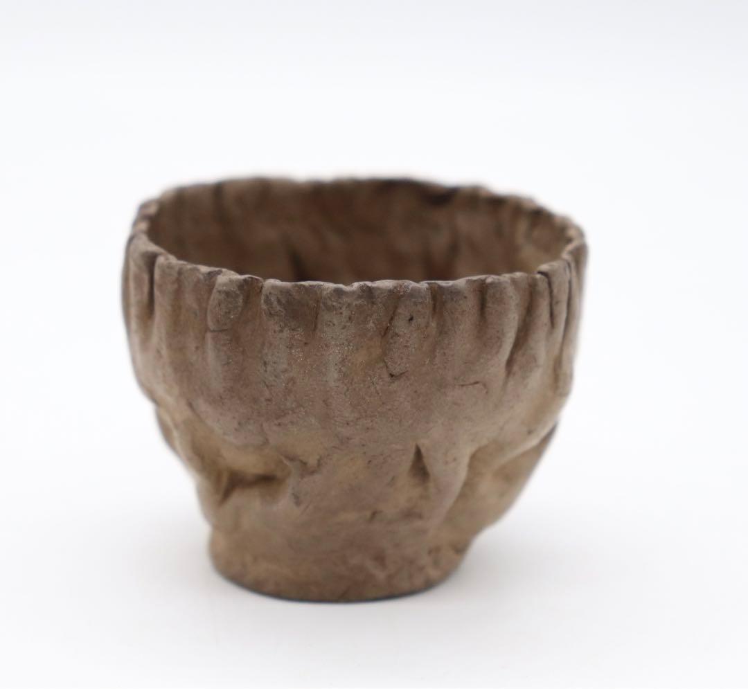 時代　手捏　湯呑み4点　茶器　送料込み0530