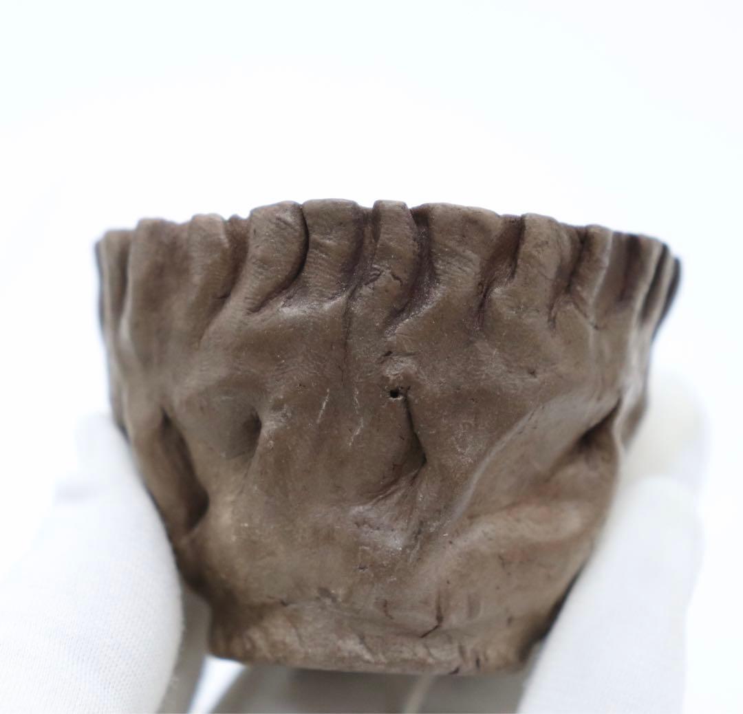 時代　手捏　湯呑み4点　茶器　送料込み0530