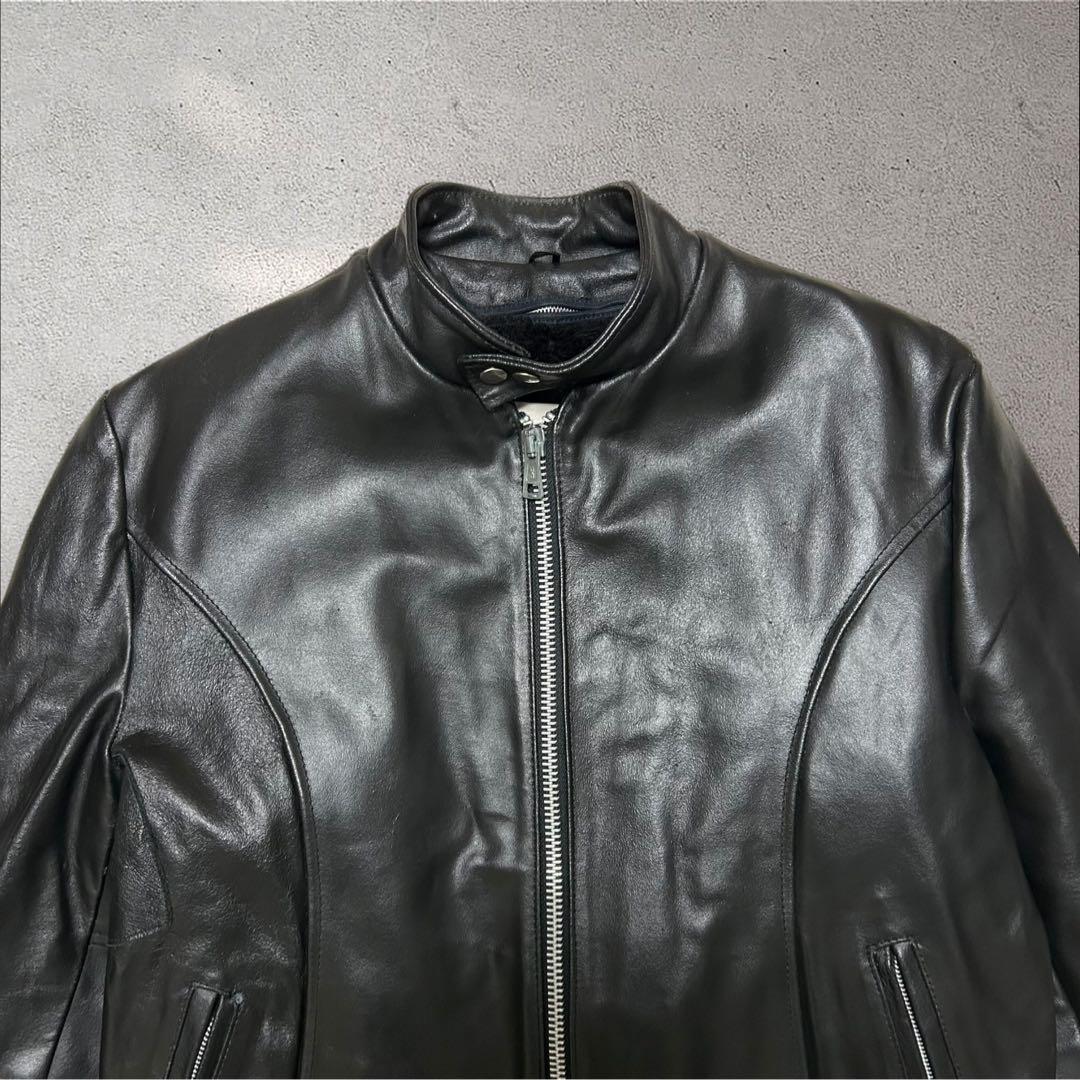 Sears 70s〜80s USA製本革レザージャケットフェイクファーライナー付