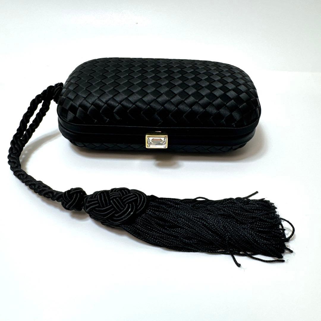 BOTTEGA VENETA ボッテガヴェネタ サテン パーティーバッグ