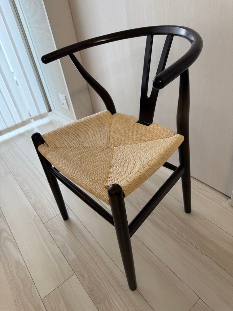 【美品】Yチェア 風 北欧家具 椅子 ダイニングチェア リプロダクト ブラウン