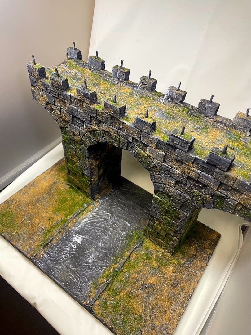 ジオラマベース　251205 アーチ型石造りの橋 模型 Diorama