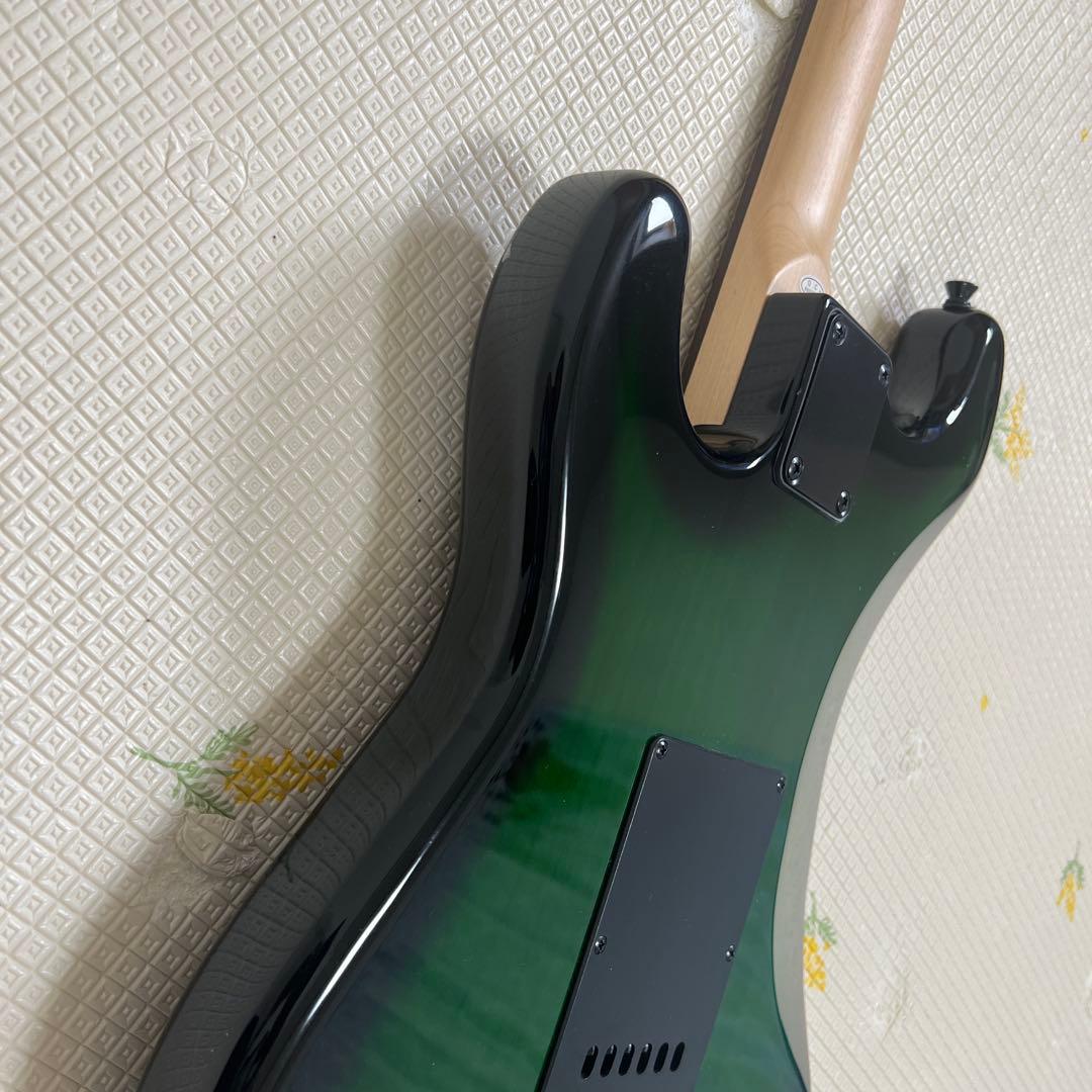 【美品】SELDER サンバースト エレキギター セルダー グリーン ストラト