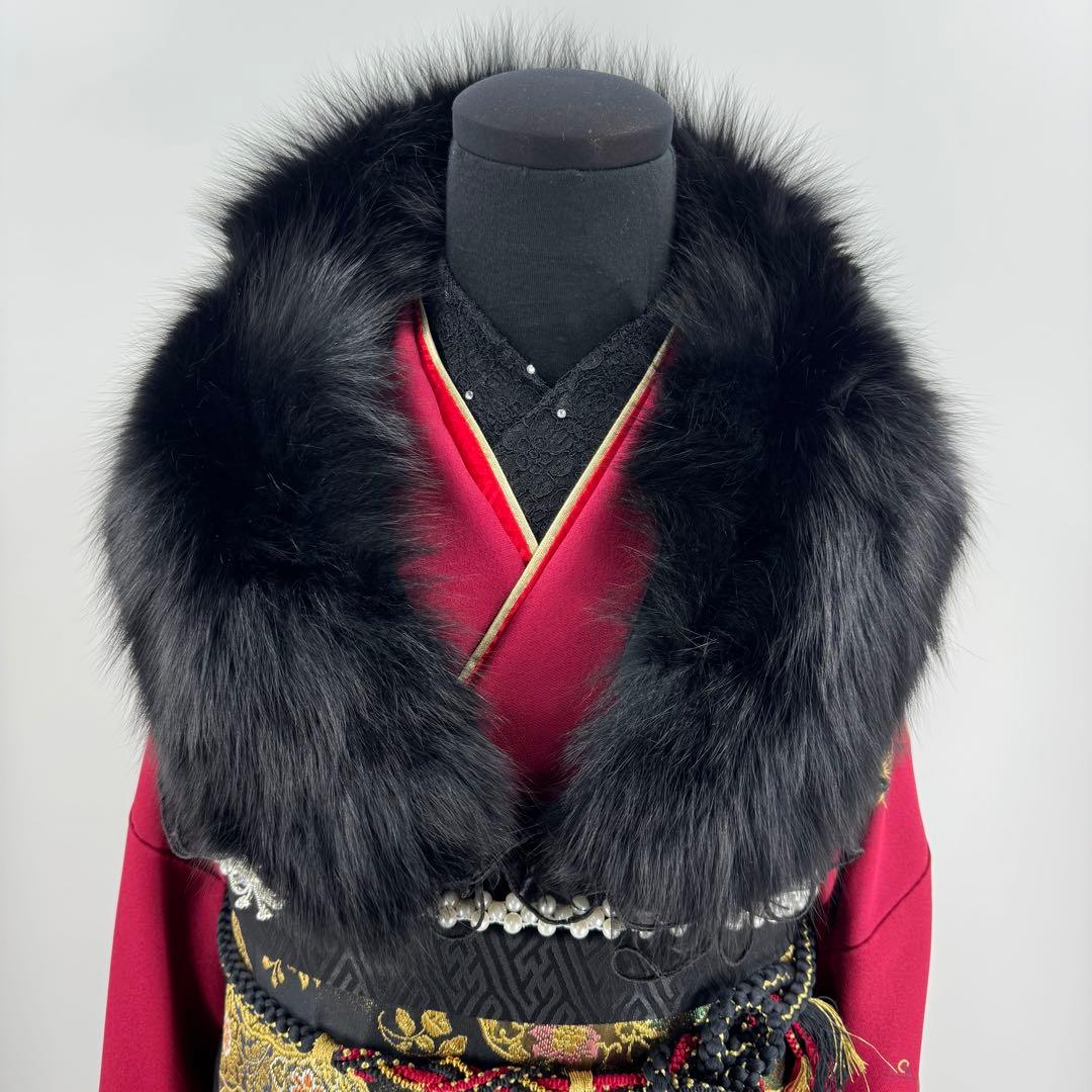 振袖豪華11点フルセット　赤系　金彩　刺繍　成人式　お正月　結婚式　いしげ