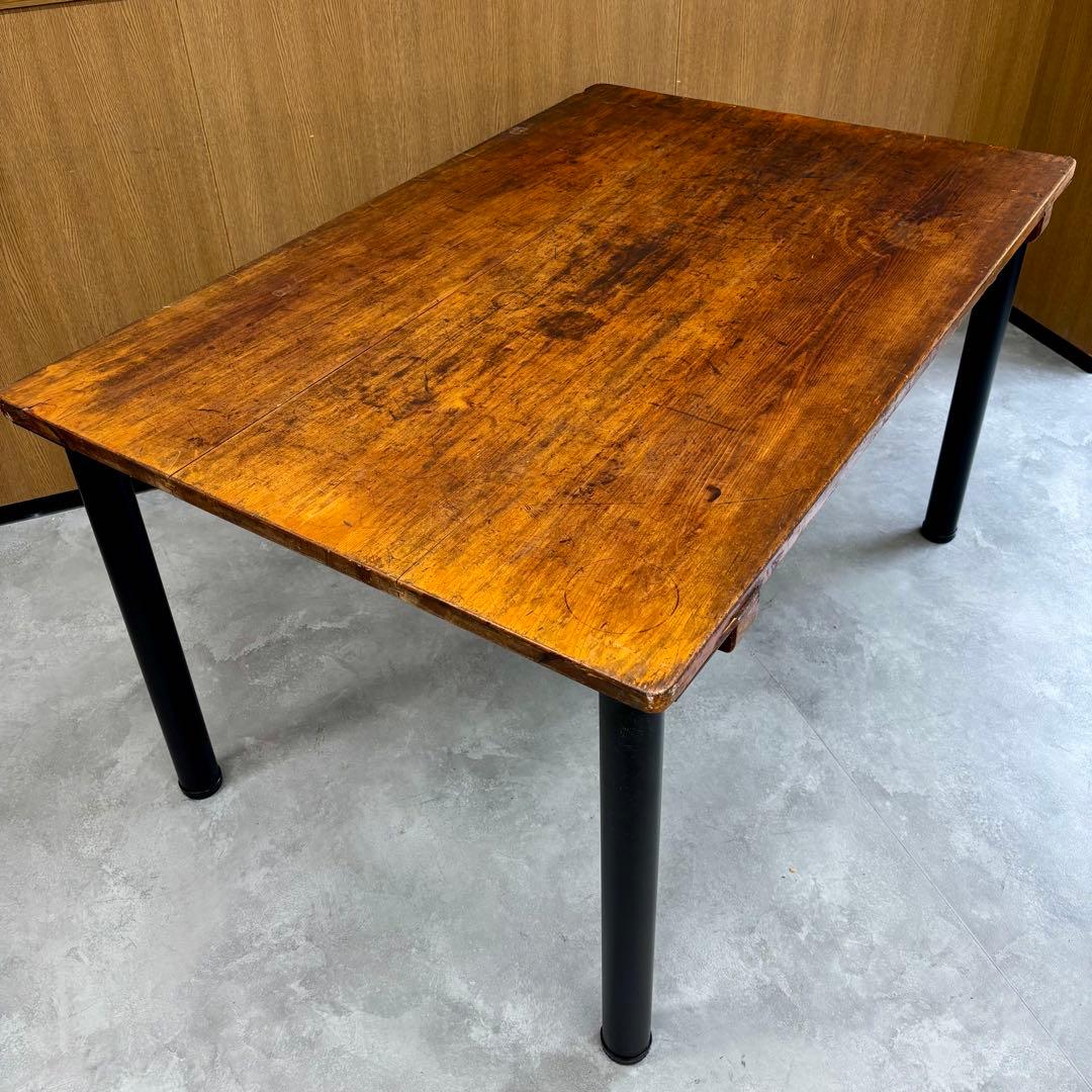 【リメイク】 ビンテージ ワークテーブル／ダイニングテーブル