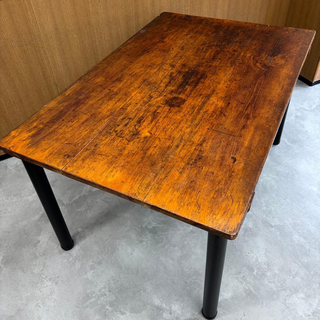 【リメイク】 ビンテージ ワークテーブル／ダイニングテーブル